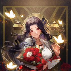 This is a pixiv picture whose title is スカーレヨナグニさん・誕生日グッズビジュアル.