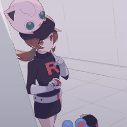 This is a pixiv picture whose title is ロケット団コトネ.