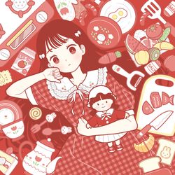 This is a pixiv picture whose title is おままごと.