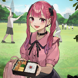 This is a pixiv picture whose title is 見た目地雷系幼馴染と過ごすのどかな休日.