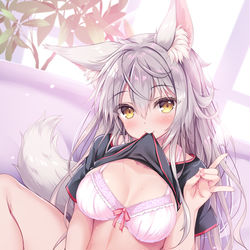 This is a pixiv picture whose title is くわえたくしあげ！.