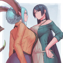 This is a pixiv picture whose title is ♥♥.