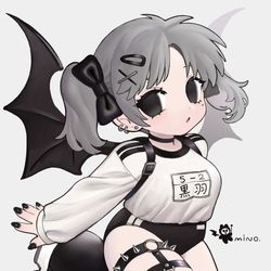 This is a pixiv picture whose title is 🖤.