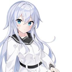 This is a pixiv picture whose title is ヴェールヌイ(小破未満).