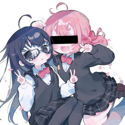 This is a pixiv picture whose title is 匿名ガールズ！.