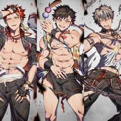 This is a pixiv picture whose title is 🐲🐯🐺🐻🐶.