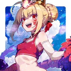This is a pixiv picture whose title is チアガール☆ドラコーちゃんも応援するよ！.
