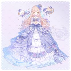 This is a pixiv picture whose title is 【Commission】夢入よる様：IRIAM用立ち絵.