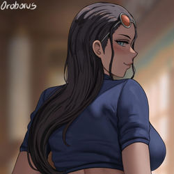 This is a pixiv picture whose title is Nico Robin.