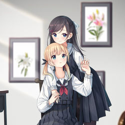 This is a pixiv picture whose title is 「ずっとそばにいるよ」.