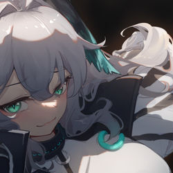 This is a pixiv picture whose title is 霍尔海雅.