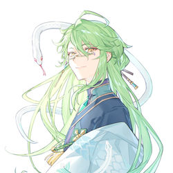 This is a pixiv picture whose title is 白术💚.