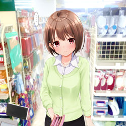 This is a pixiv picture whose title is 買い物.