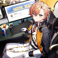 This is a pixiv picture whose title is 渋ハル5周年.