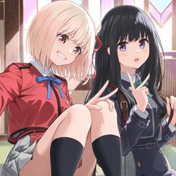 This is a pixiv picture whose title is peace!!.