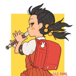 This is a pixiv picture whose title is 例の子.