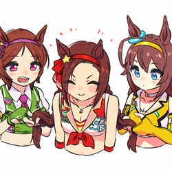 This is a pixiv picture whose title is 三つ編む.