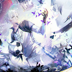 This is a pixiv picture whose title is 凪生日快乐.