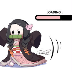 This is a pixiv picture whose title is loading screen.