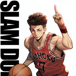 This is a pixiv picture whose title is スラムダンク fanart's.