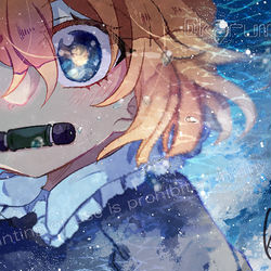 This is a pixiv picture whose title is 映画・・・・っ.