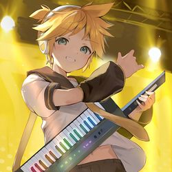 This is a pixiv picture whose title is レンくん.