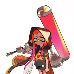 This is a pixiv picture whose title is 『力』を求める🦑.
