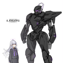 This is a pixiv picture whose title is 制圧躯体ロゴス.