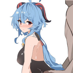 This is a pixiv picture whose title is 甘雨.