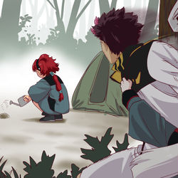 This is a pixiv picture whose title is 野生のタヌキ.