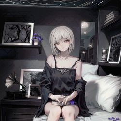 This is a pixiv picture whose title is 暗闇の速さはどのくらい.