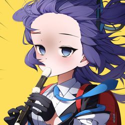 This is a pixiv picture whose title is 強風オールバックユウカ.