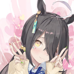 This is a pixiv picture whose title is ギャルカフェ…！？.