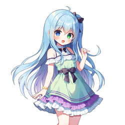This is a pixiv picture whose title is 💙.