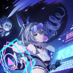 This is a pixiv picture whose title is 银狼鸭鸭.
