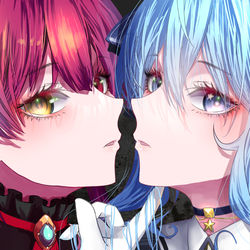 This is a pixiv picture whose title is すいマリ.
