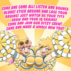 This is a pixiv picture whose title is Cheer Gal Besties.