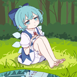 This is a pixiv picture whose title is 靴を落とした.