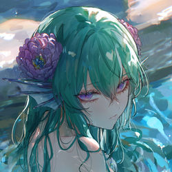 This is a pixiv picture whose title is 人魚.