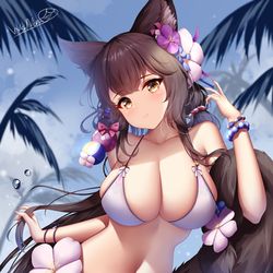 This is a pixiv picture whose title is 若藻.