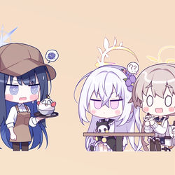 This is a pixiv picture whose title is 「お、お待たせしました…」.