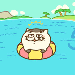 This is a pixiv picture whose title is おじ猫１１巻カウントダウンイラスト.