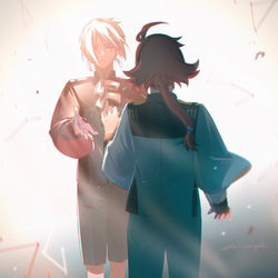 This is a pixiv picture whose title is ひかりのみちへ.