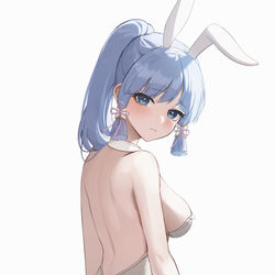 This is a pixiv picture whose title is 神里绫华.