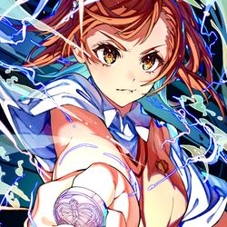 This is a pixiv picture whose title is 『御坂美琴』.