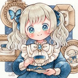 This is a pixiv picture whose title is 🖼.