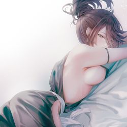 This is a pixiv picture whose title is Yuzuriha.