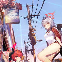 This is a pixiv picture whose title is 美食研究会.