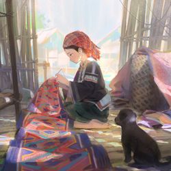 This is a pixiv picture whose title is NeedleWork.