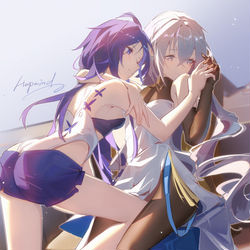 This is a pixiv picture whose title is 绀海.